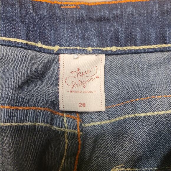 NWT True Religion Joey Super T Jeans 28 Low Rise Revival Tapered Y2K Retro Glam - Picture 9 of 16